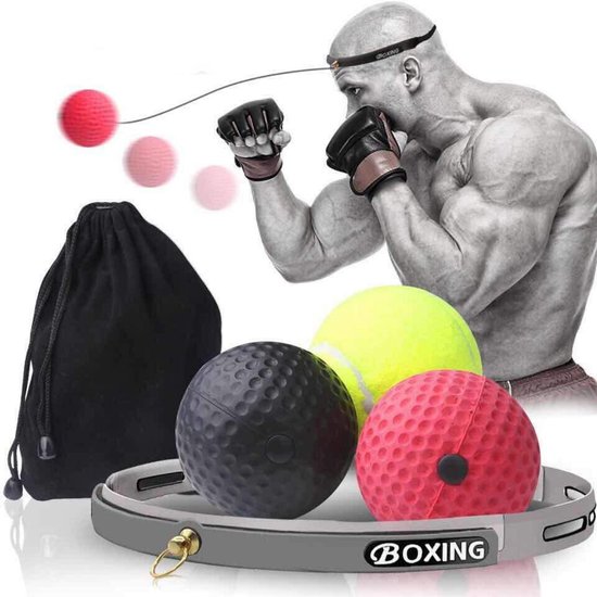 Relaxdays Punching Ball de table de bureau sac de boxe anti-stress anti frustration mini 35 x 18 x 18 cm, rouge noir