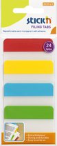 Stick'n Bladwijzer - index tabs - 38x51mm, 4 kleuren, 24 sticky tabs