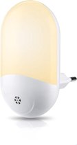 Peerlights® - LED-nachtlampje plug-in/stopcontact – nachtlampje met dag/nacht sensor – Werkt op stroom – Warmlicht – Voor in de baby/kinder kamer