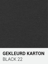 Gekleurd karton black 22 30,5x30,5 cm  270 gr.
