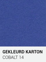 Gekleurd karton cobalt 14 30,5x30,5 cm  270 gr.