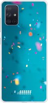 Samsung Galaxy A71 Hoesje Transparant TPU Case - Confetti #ffffff