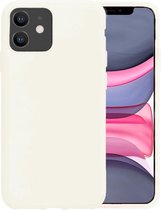 iPhone 11 Hoesje Siliconen Case Hoes Back Cover - Wit