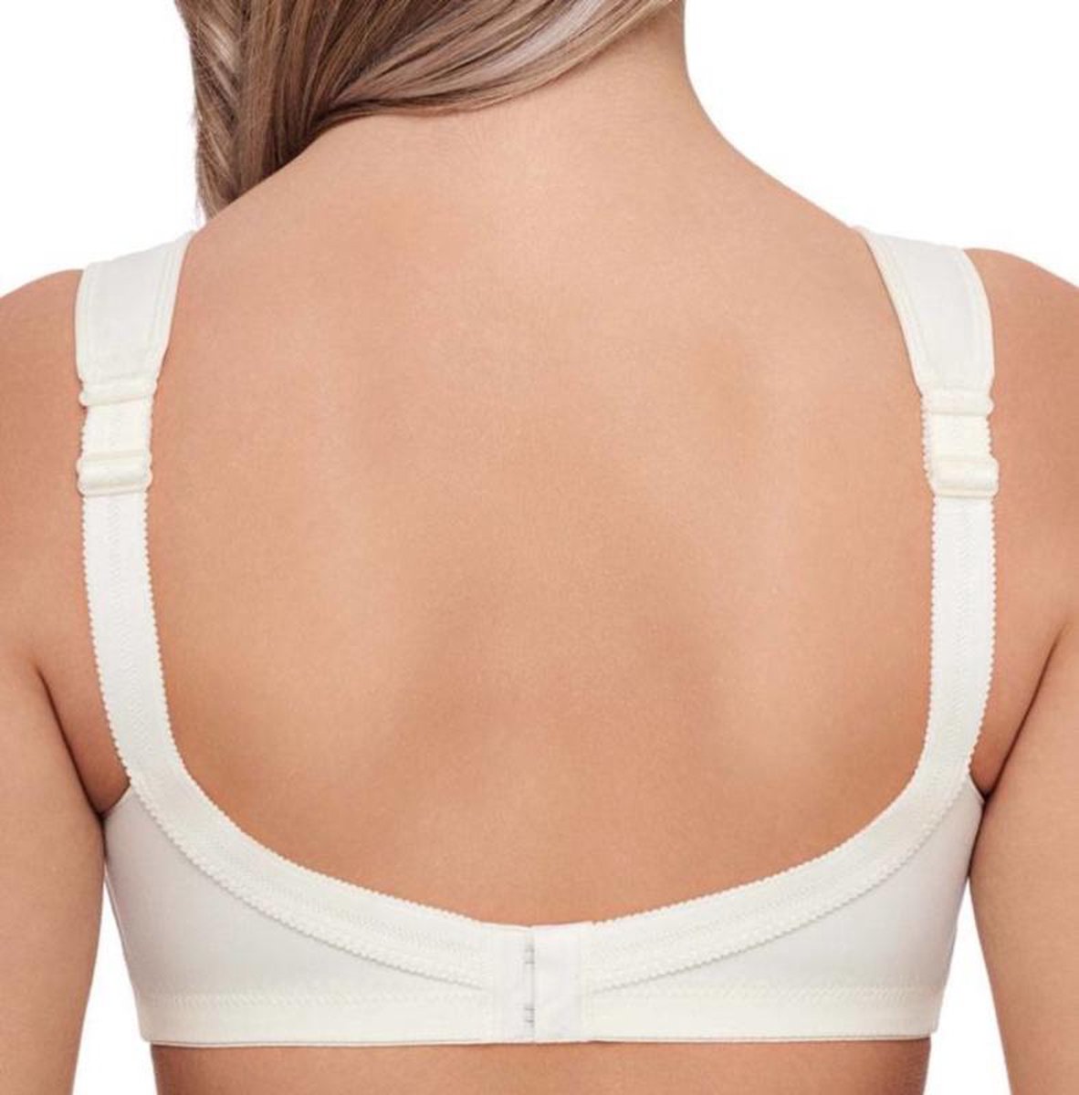 SUSA ❤ Vorderverschluss BH LONDON 8145 ❤ kurz, ohne Bügel 80-100, B-G weiß nude