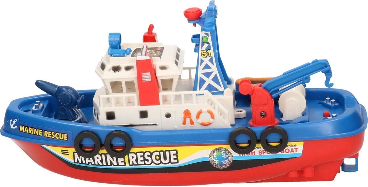 verteren Minder donor Speelgoed brandweer boot plastic | bol.com
