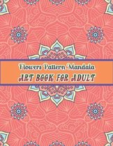 Flowers mandala pattern Art book for adult