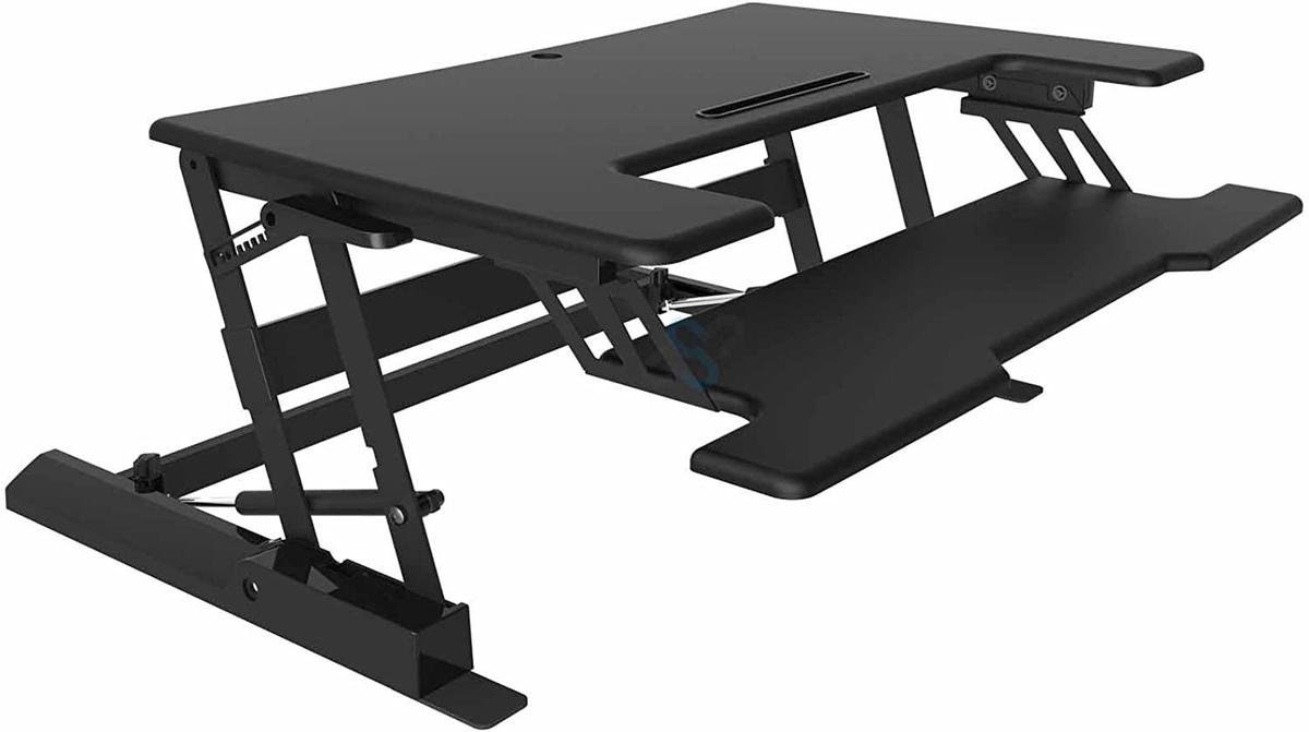 Thuiskantoor- VIISAN- Sit- Stand Desktop Workstation Desk Workplace Sit & Stand Laptop Mount (FY02LD) - VIISAN