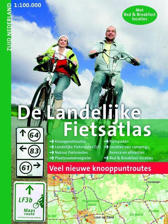 Cover van het boek 'Landelijke Fietsatlas Zuid-Nederland' van J.F.G. Eberhardt