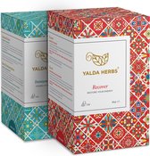 Combipack van Recover thee en Immune Booster thee- 2 Doosjes van Yalda herbs kruidenthee, 36 PLA piramide Theezakjes. Yalda Herbs-thee-