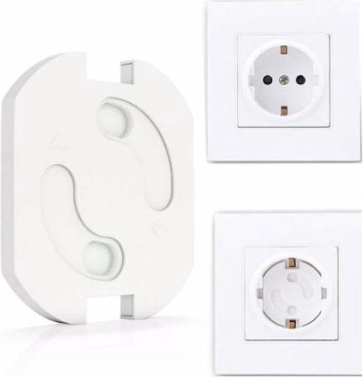 4 stuks zelfklevende stopcontact beveiliging | Stopcontactbeveiliging | Stopcontactbeschermer | Stopcontactbeveiliger | Stopcontactbescherming | Kinderbeveiliging | Kind | Baby | Zelfklevend | 3M – foto 2