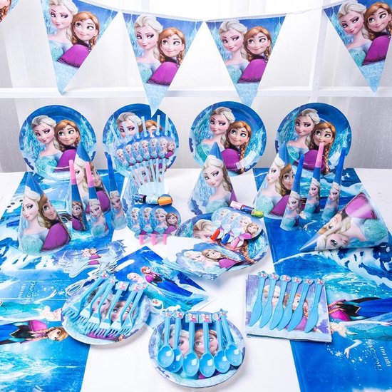 Lieve Zeeman niet Frozen thema feest pakket - verjaardagsthema - verjaardagsfeest - thema -  Frozen | bol.com
