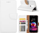 LG K11 2018 - Bookcase Wit - portemonee hoesje