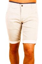 Biaggio Chino Heren Korte Broek Fonitta Wit - XL