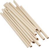 Pandoo pailles à boire en bambou - pailles jetables - 150 pièces