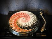 ORGANIC SPIRAL 1 Felt Zoetrope Turntable Slipmat 12" - Premium slip mat – Platenspeler - for Vinyl LP Record Player - DJing - Audiophile - Original art Design - Psychedelic Art