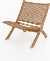 Rotan loungestoel 77x65 cm – Retro Design – Duurzaam