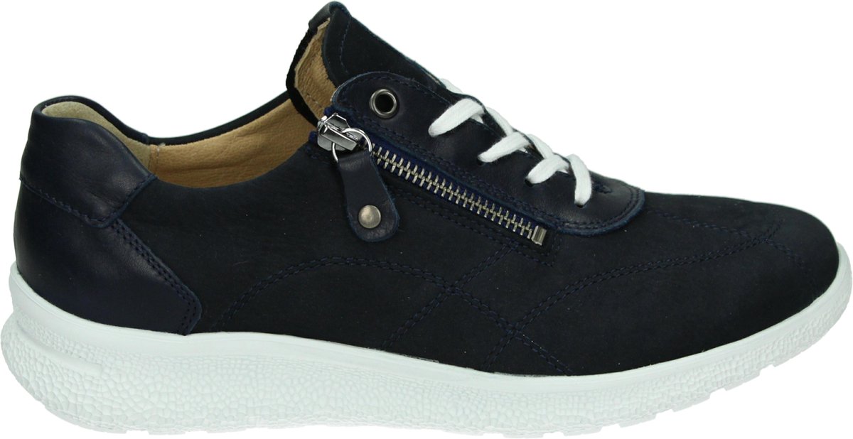 Hartjes Dames Sneakers Blauw sue rits H sneaker dz | Van den Assem