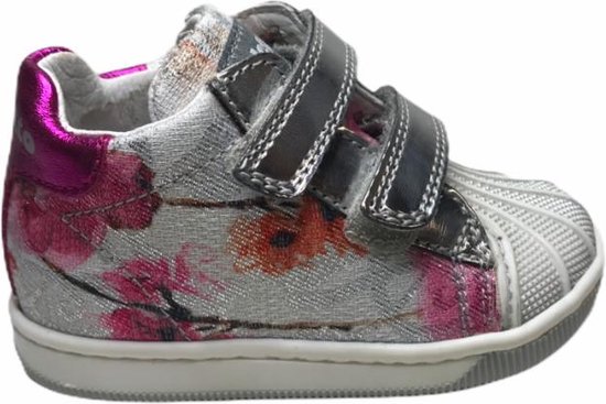 baskets falcotto fille velcro new star fuxia argent mt 19
