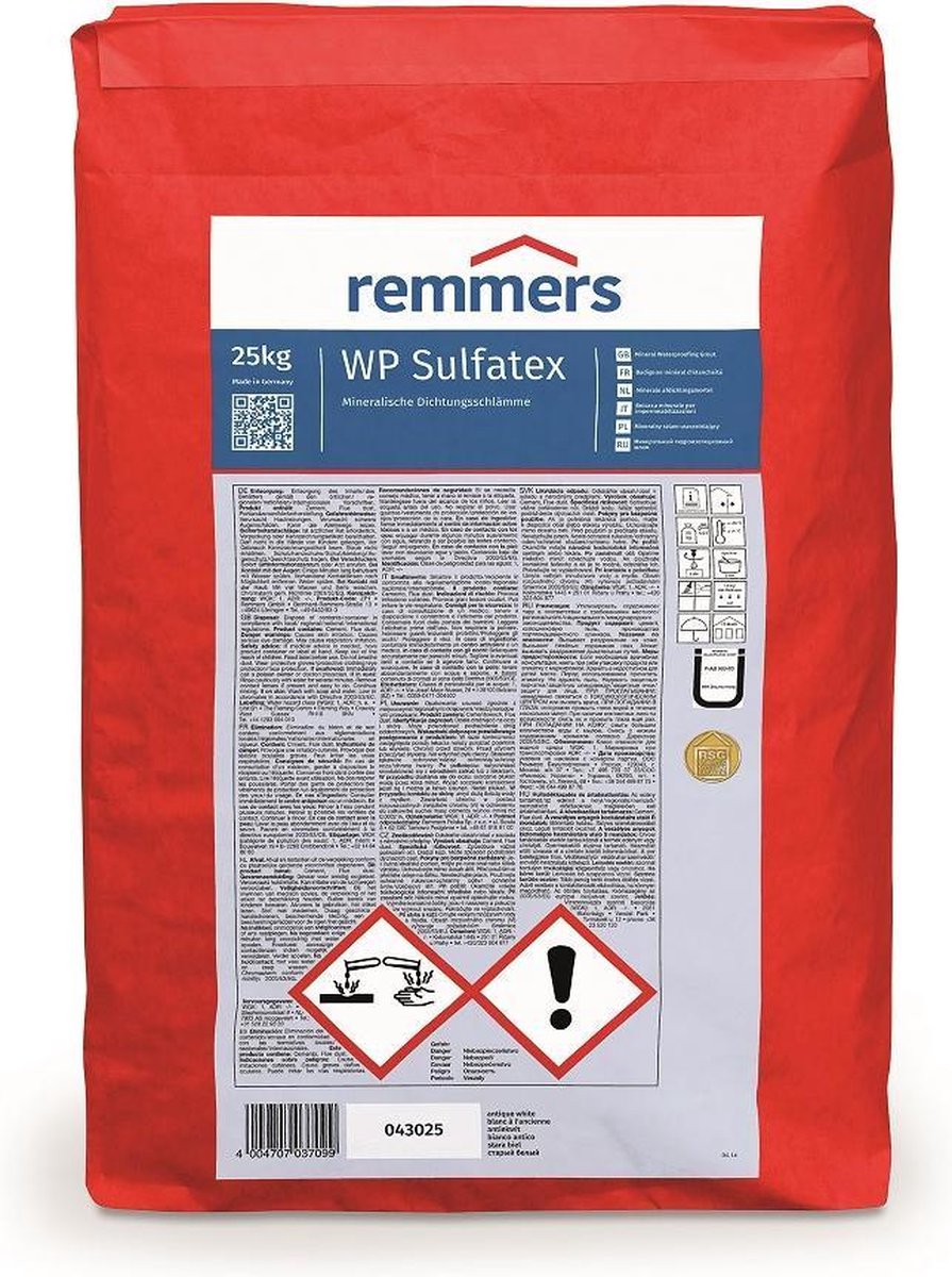 Remmers wp sulfatex 25 kg
