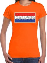 Holland landen t-shirt oranje dames -  Nederland landen shirt / kleding - EK / WK / Olympische spelen outfit M