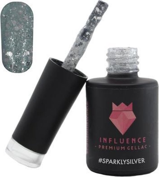 #Sparklysilver – Influence Gellac – UV/LED Gellak – Gel nagellak – Gel lak – Valentijns cadeau – Kado voor haar vrouw – Nailart – Zilver – Glitter…