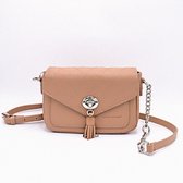 Schoudertas- Crossbody tas  David Jones -  Licht camel