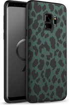 iMoshion Design voor de Samsung Galaxy S9 hoesje - Luipaard - Groen / Zwart