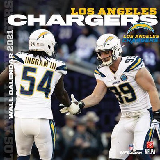 Los Angeles Chargers 2021 12x12 Team Wall Calendar