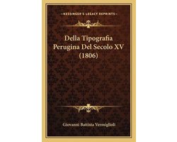 Della Tipografia Perugina del Secolo XV (1806)