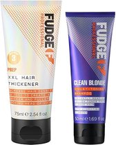 Fudge Professional - XXL Hair Thickener 75 ML & Clean Bl. Violet Shampoo 50 ml