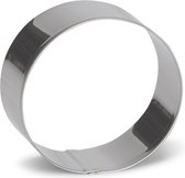 uitsteekvorm Cirkel 4 cm RVS zilver
