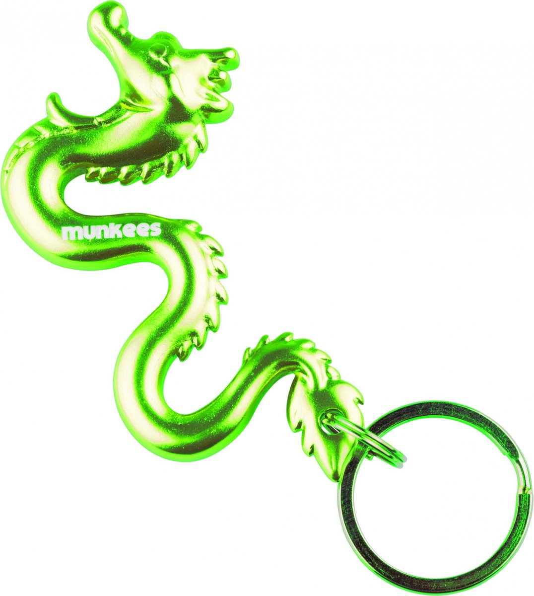 Munkees Flesopener 3d Draak Groen Staal 7 Cm