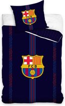 FC Barcelona Barca Logo Dekbedovertrek - Eenpersoons - 140x200 cm - Donkerblauw