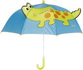 Playshoes - Kinder paraplu met Krokodil - Blauw - maat Onesize