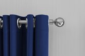 LIFA LIVING Gordijnen - Blauw - Verduisterend & Geluidswerend - Ringen - 100% Polyester - 150 x 250 cm