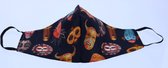 Mondkapje wasbaar - herbruikbaar katoen Zwart Indiaanse Maskers Print