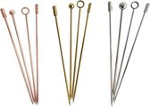 Cocktail pick set stainless steel 105 mm (4 picks in 1 set) | Things For Drinks