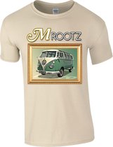 Mrootz Retro T-Shirt Bedrukt (DTG print) Unisex T-shirt Maat S