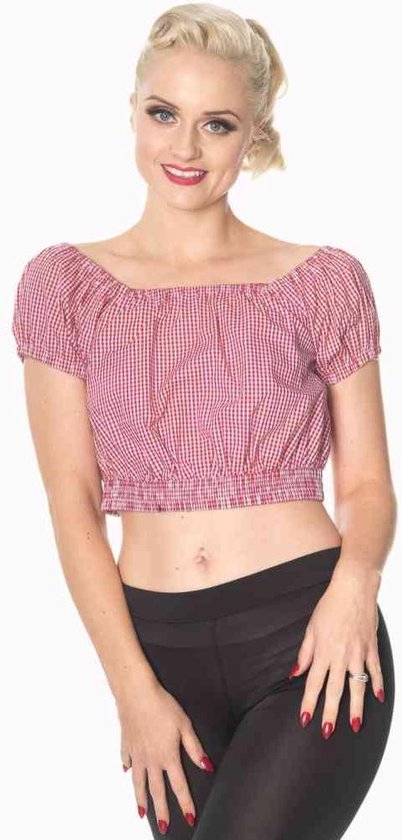 Dancing Days - ALL MINE Gypsy top - L - Rood