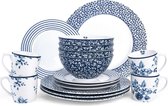Laura Ashley Blueprint Collectables Serviesset 16 delig - 4 persoons
