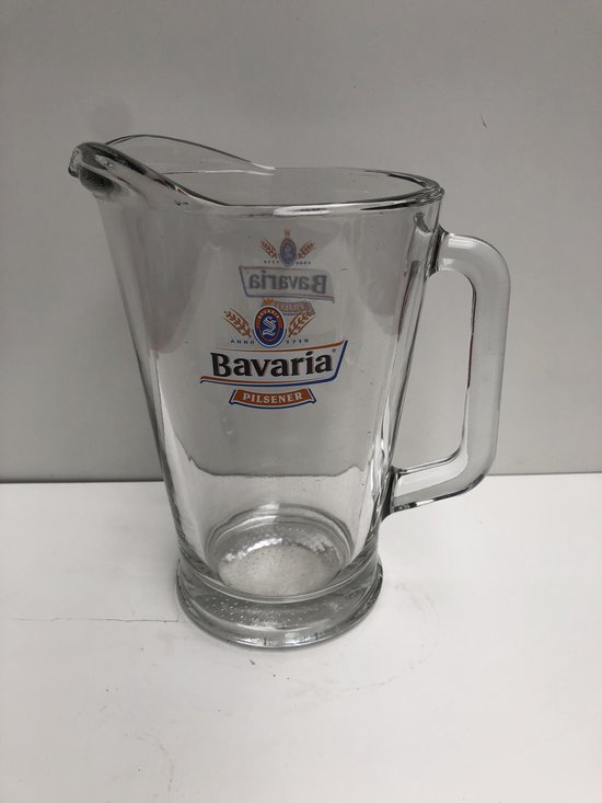 Bavaria pitcher 1.8L glas schenkkan bierkan bierpitcher glaskan glaspitcher