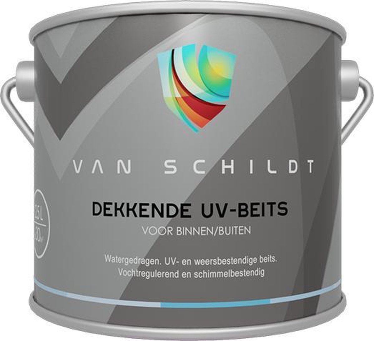 van Schildt Watergedragen Dekkende UV Beits Bruin Ral 8017 2,5 Liter
