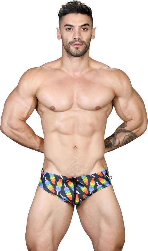 Andrew Christian Popsicle Pride Bikini 7787L Zwemslip Heren | Speedo zwembroek... |