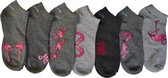 Emoji Dames Sneaker sok - Multipack 7 paar - Maat 37-40 - enkelsokken