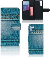 Wallet Case OPPO A91 | Reno3 Telefoon Hoesje Jeans