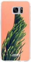 Samsung Galaxy S7 Edge Hoesje Transparant TPU Case - Waving plant #ffffff