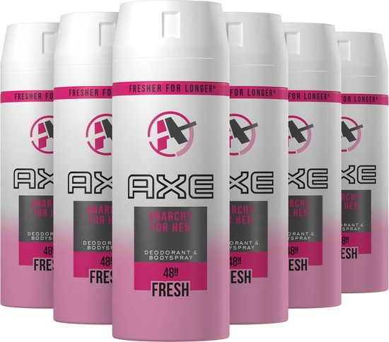 De layout sessie hoffelijkheid Axe Anarchy For Her Bodyspray Deodorant - 6 x 150 ml - Voordeelverpakking |  bol.com