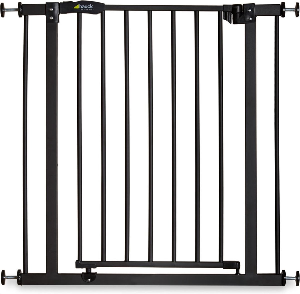 Barriere de Securite porte et escalier 75-82cm sans perçage, adaptée pour  les enfants ,animaux auto-close métal blanc