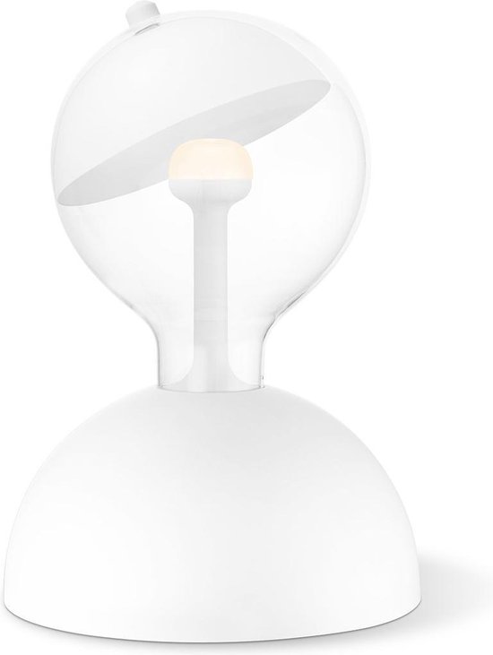 Home Sweet Home tafellamp Move Me - tafellamp Bumb inclusief LED Move Me lamp - lamp 17 cm - tafellamp hoogte 25 cm - inclusief E27 LED lamp - Wit