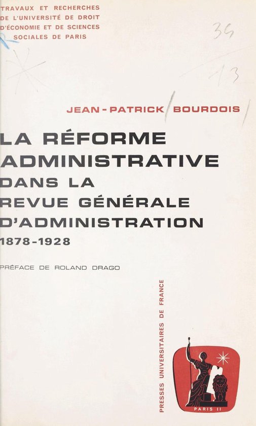 La réforme administrative dans la "Revue générale d'admin ... - cover